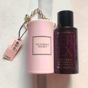 Victoria’s Secret Very Sexy Body Mist & Chain Holder - Brand New With Tags
